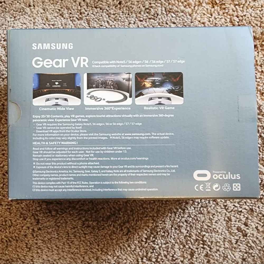 Samsung Gear VR Headset Oculus S6 S7 Note5
